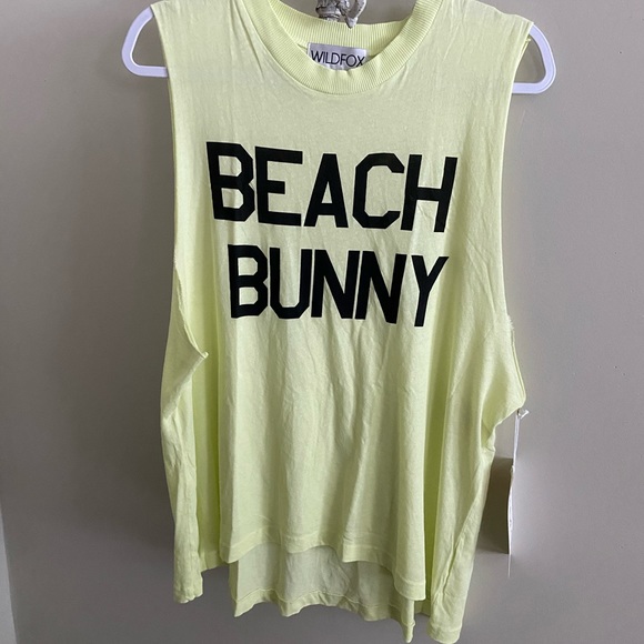 Wildfox Tops - NWT Wildfox Beach Bunny Muscle Tee Shirt Small